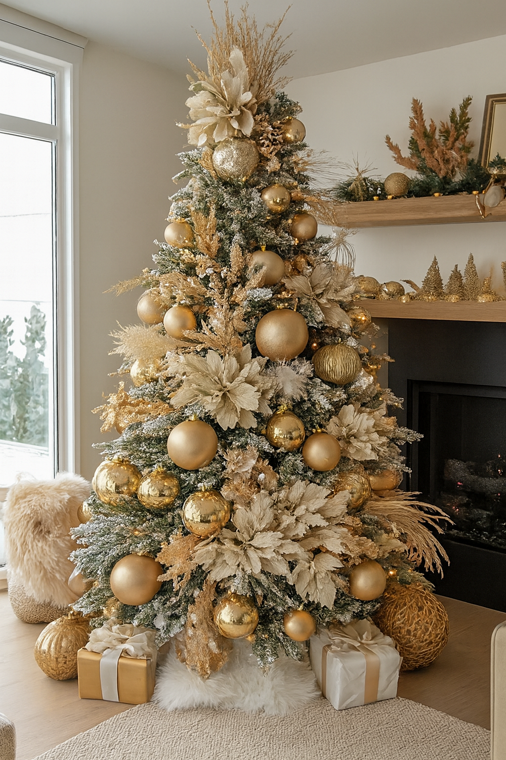 Golden Frost Luxe Tree