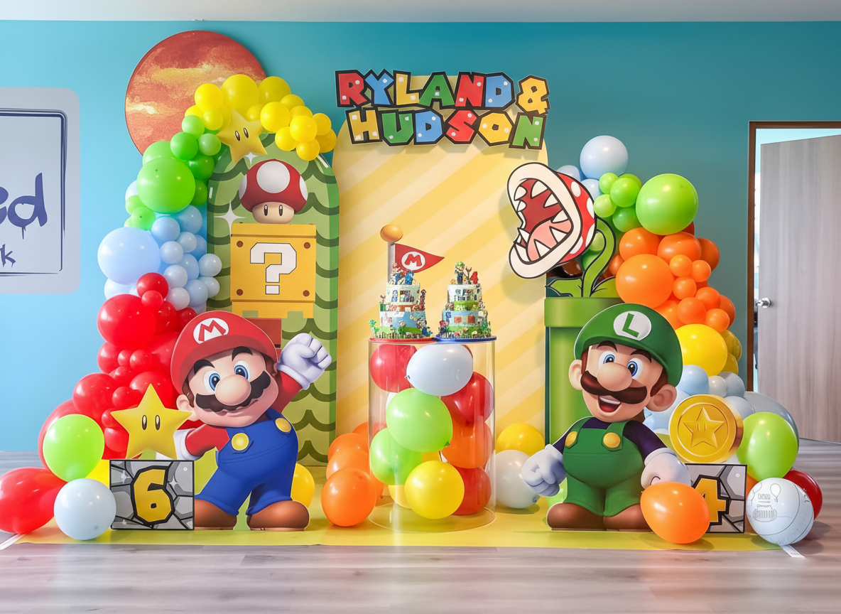 Super Mario Brothers Adventure Backdrop