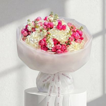 The Blush Hydrangea & Pink Rose Celebration