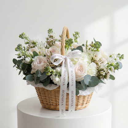 The Ivory & Blush Elegance Basket