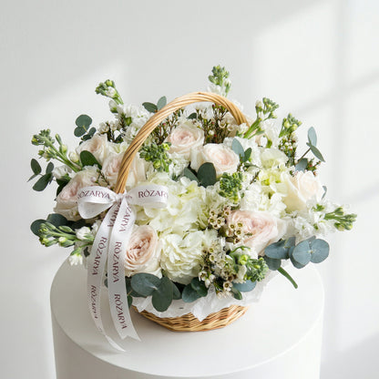 The Ivory & Blush Elegance Basket