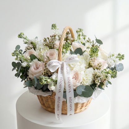The Ivory & Blush Elegance Basket