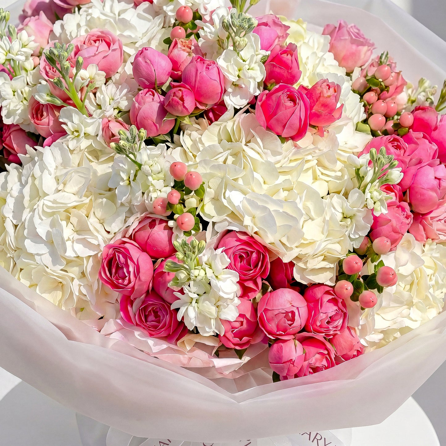 The Blush Hydrangea & Pink Rose Celebration
