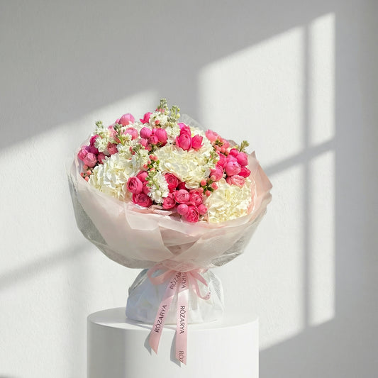 The Blush Hydrangea & Pink Rose Celebration