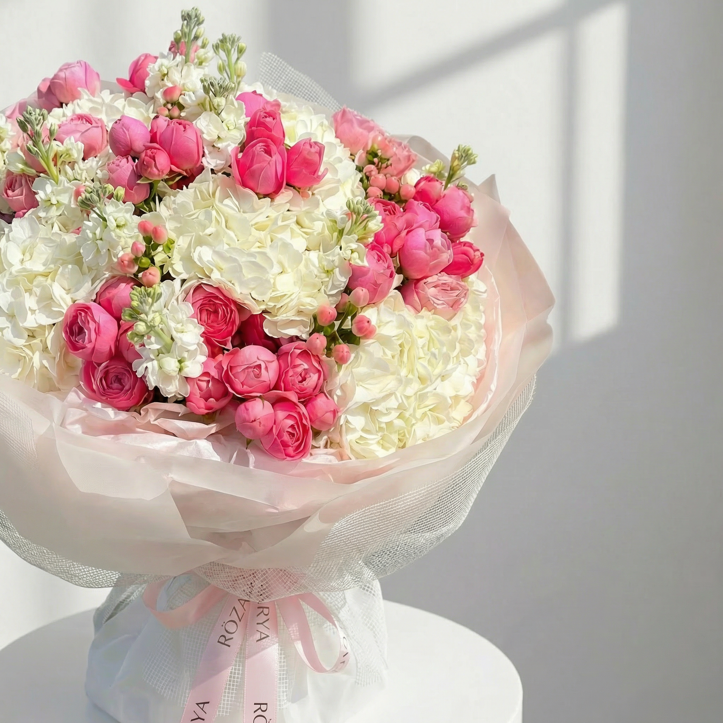 The Blush Hydrangea & Pink Rose Celebration