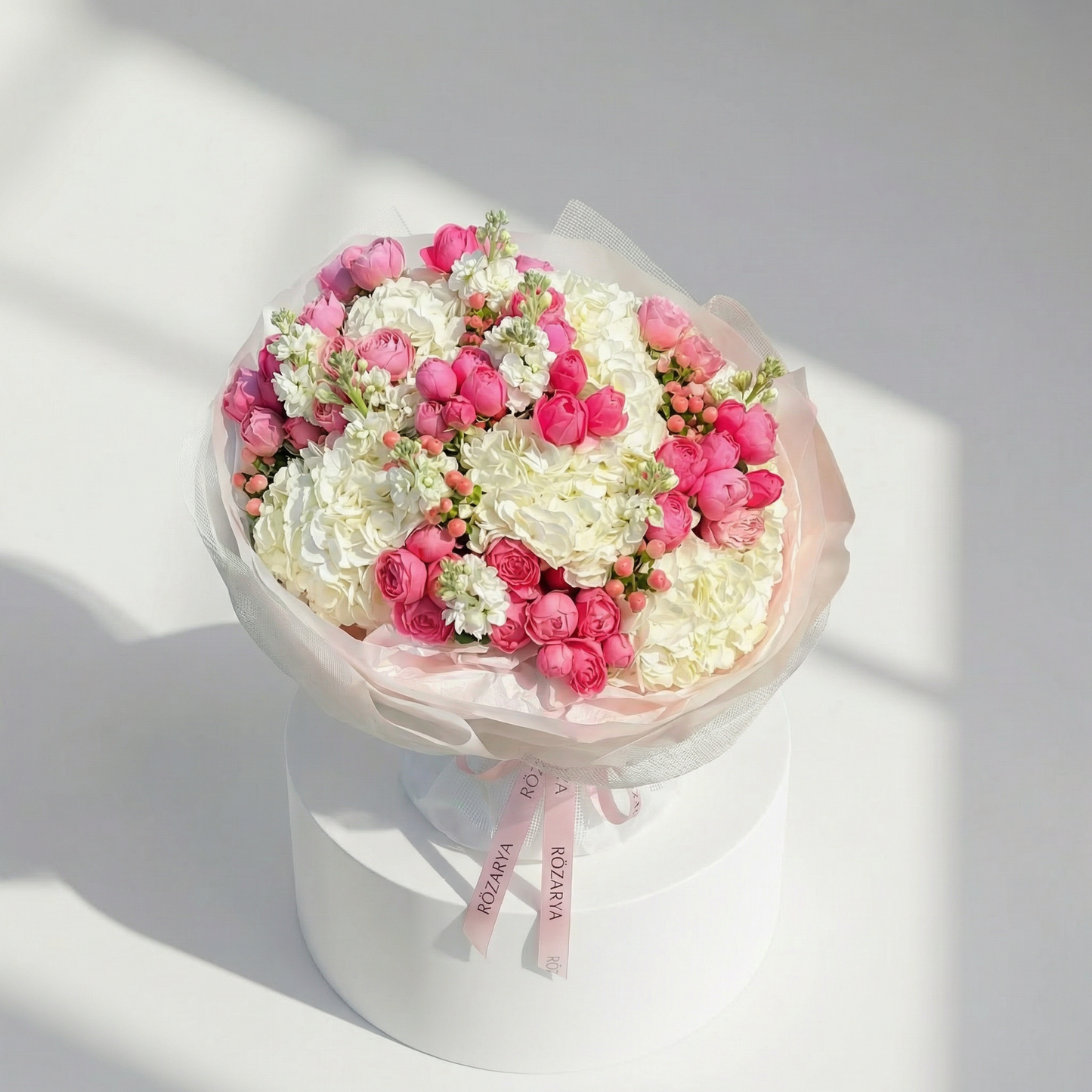 The Blush Hydrangea & Pink Rose Celebration