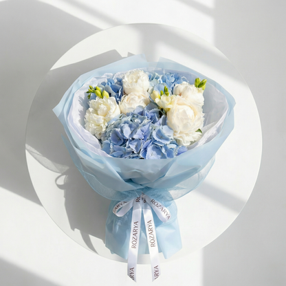 Sky & Ivory Elegance Bouquet