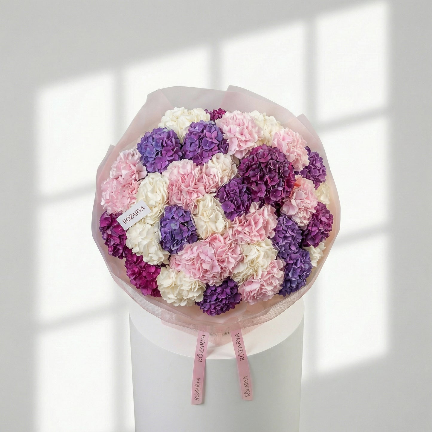 Velvet Pastel Hydrangea Dream Bouquet