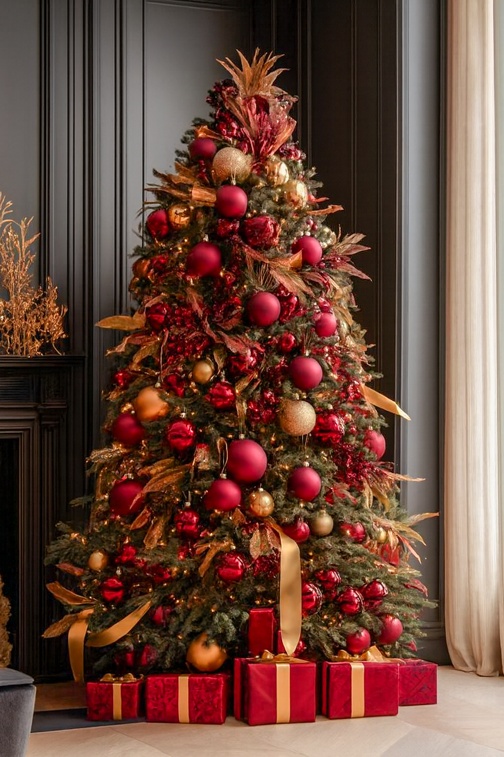 Crimson Ember Majesty Tree