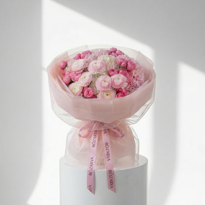 Pink Silk Whisper Bouquet