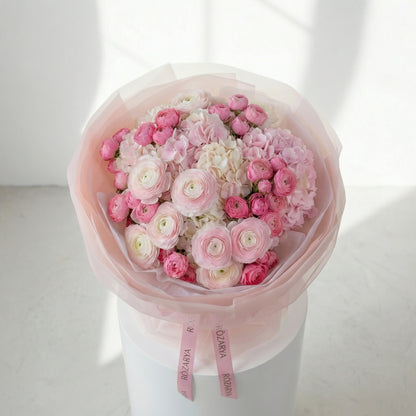 Pink Silk Whisper Bouquet