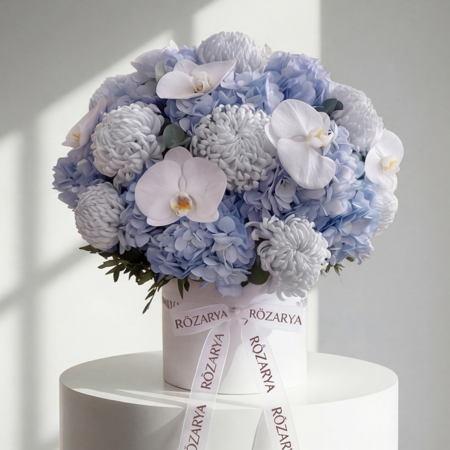 The Sky Blue Hydrangea and Orchid Cloud