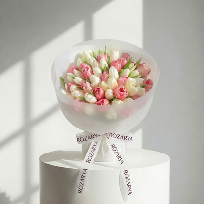 The Blush and Ivory Tulip Abundance