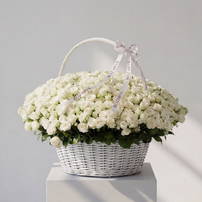 The Grand Pink Peony Meadow Basket