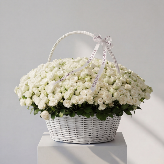 The Grand Pink Peony Meadow Basket