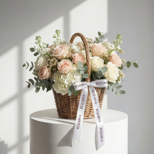 The Ivory & Blush Elegance Basket