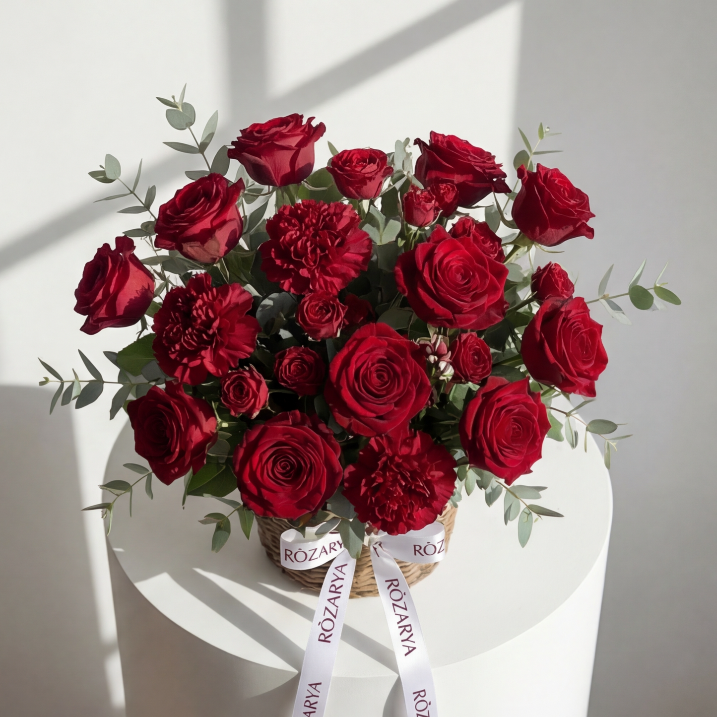 The Deep Crimson Love Basket