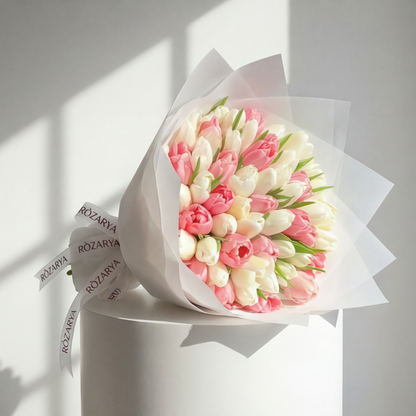 The Blush and Ivory Tulip Abundance