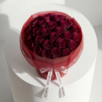 The Crimson Kiss Elegance Bouquet