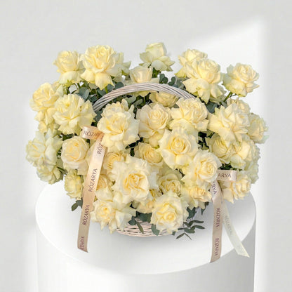 Ivory Rose Haven Basket