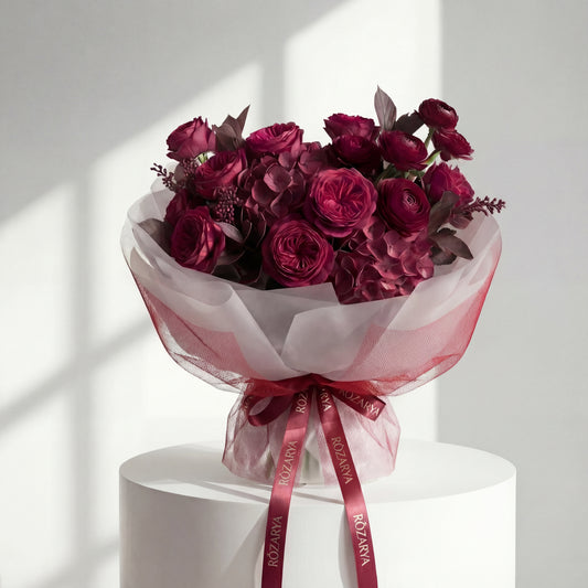 The Regal Plum Velvet Bouquet