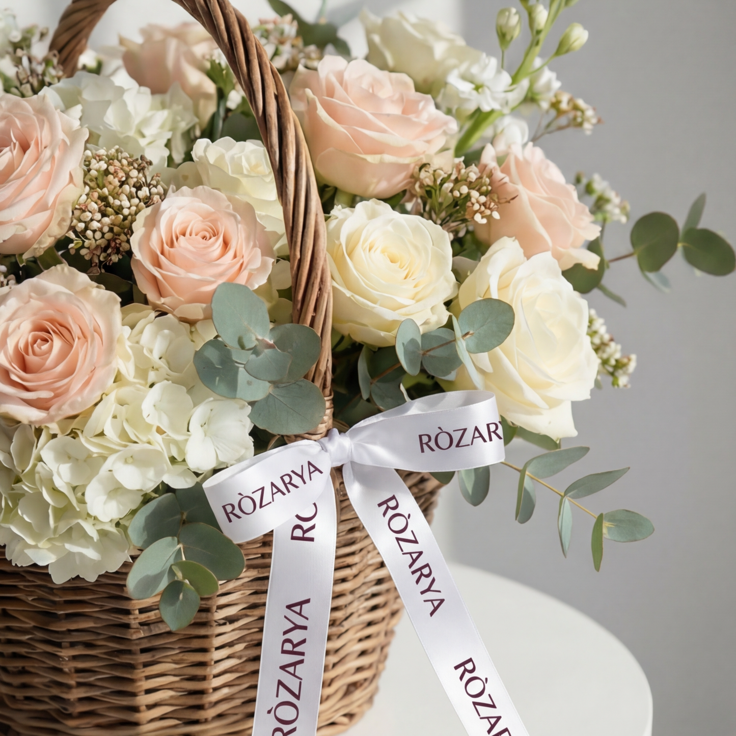The Ivory & Blush Elegance Basket