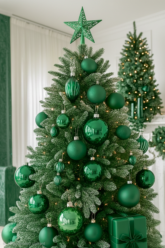 Emerald Frost Statement Tree