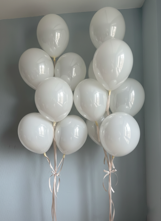 Classic Pearl White Latex Balloons