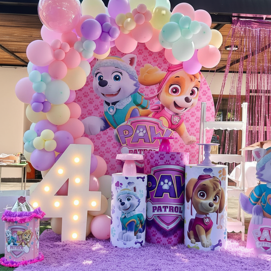 Paw Patrol Pink Pup Power Backdrop