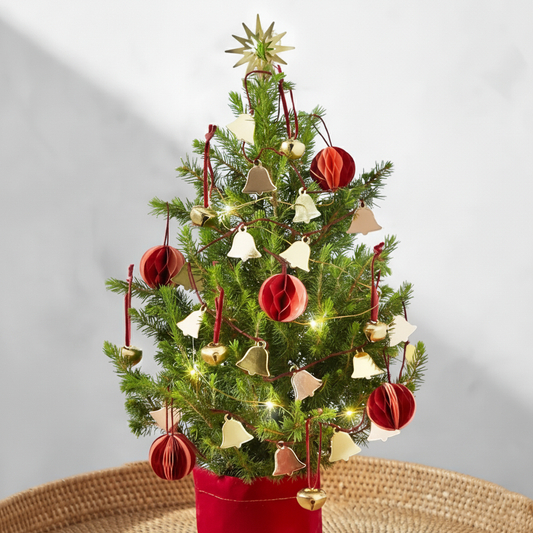 Velvet Red & Gold Mini Tree