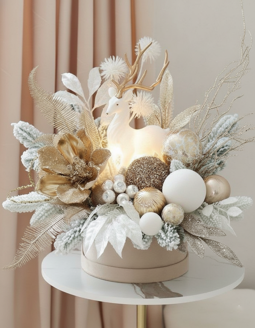 Gilded Stag Luxury Floral Box