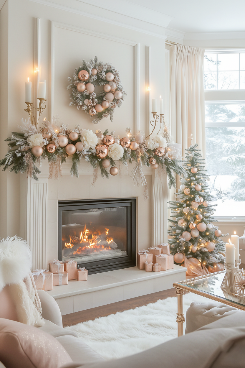 Rose Gold & Ivory Winter Serenity Collection