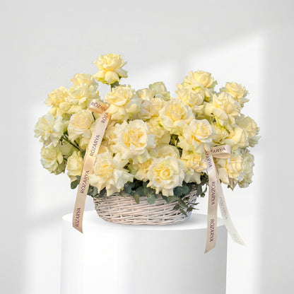 Ivory Rose Haven Basket