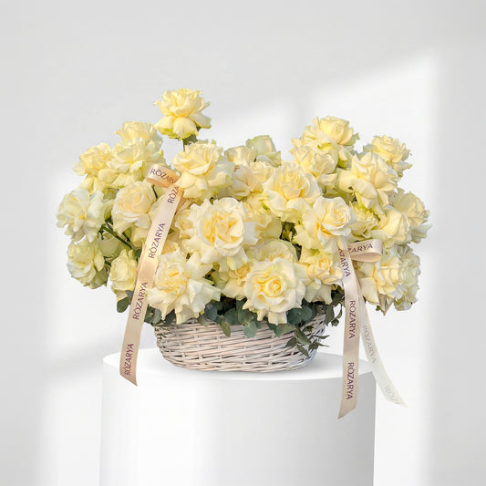Ivory Rose Haven Basket