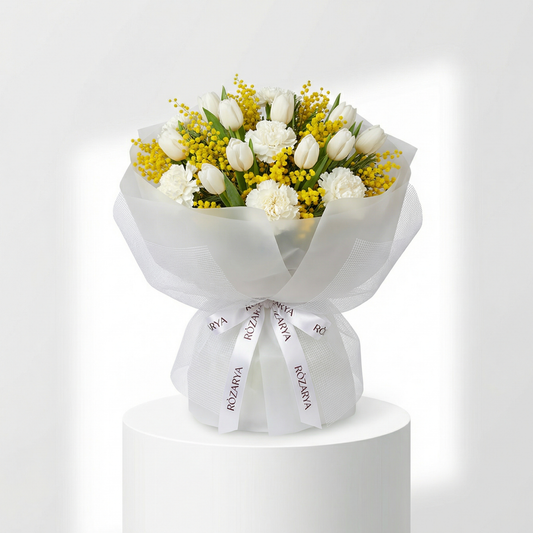 Golden Romance Tulip Bouquet