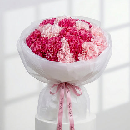 Raspberry Blush Carnation Couture Bouquet