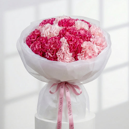 Raspberry Blush Carnation Couture Bouquet