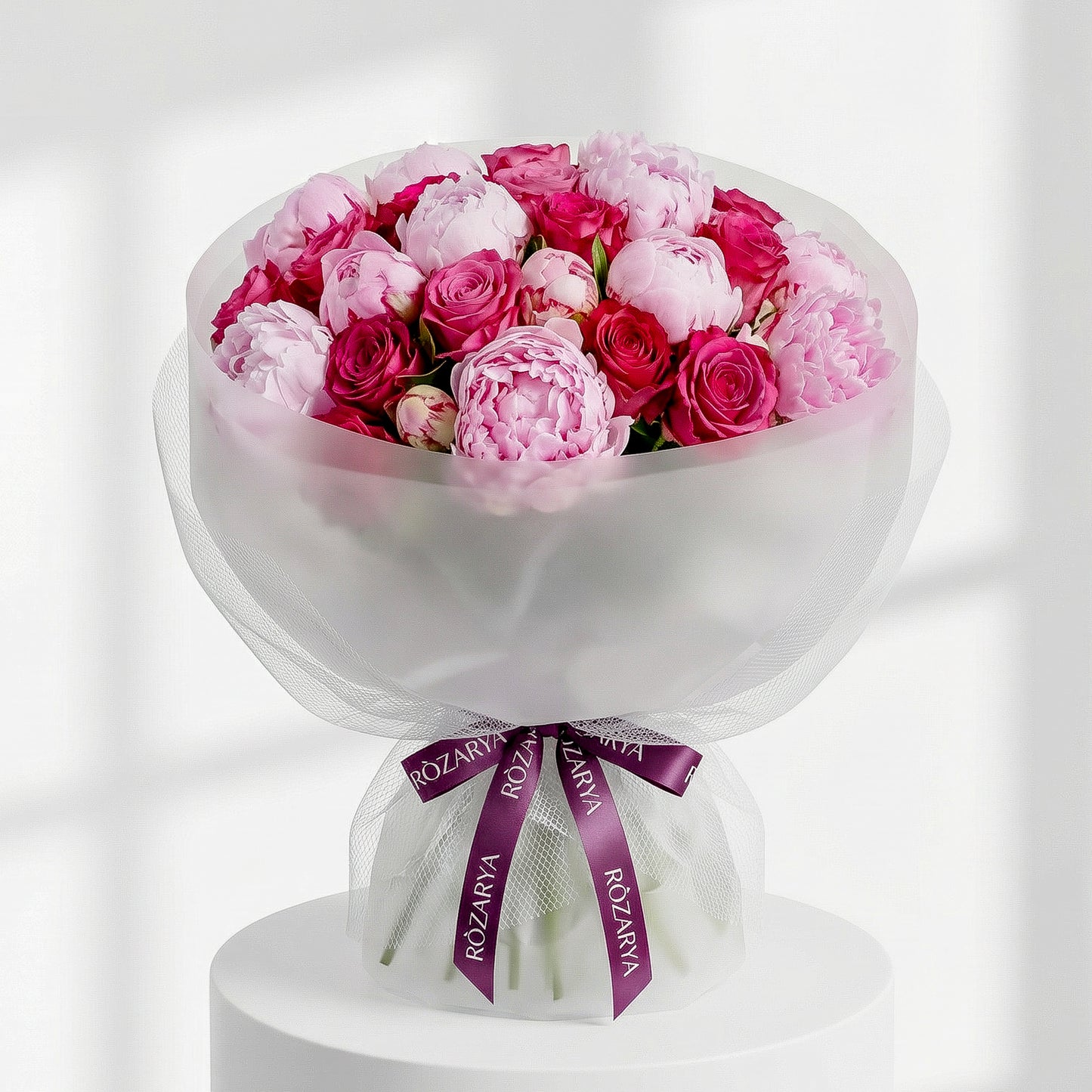The Midnight Berry: Deep Magenta & Plum Peony Bouquet