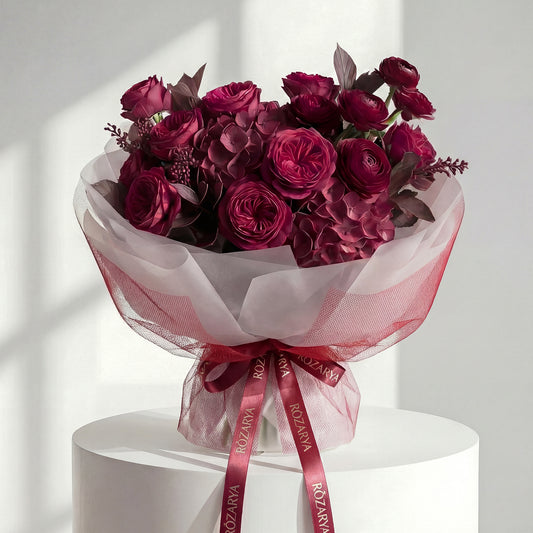 The Regal Plum Velvet Bouquet