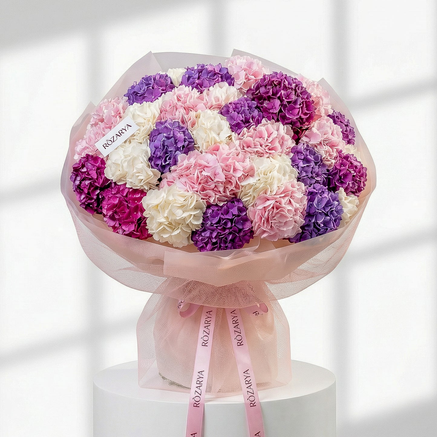 Velvet Pastel Hydrangea Dream Bouquet
