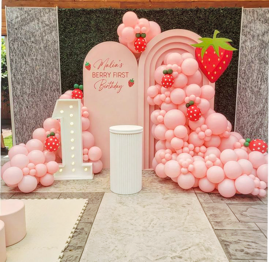"Berry First Birthday" Strawberry Decorations